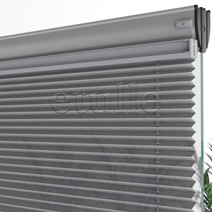 16 MM Patterned New Gray Pleated Curtain