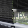 16 MM Desenli Touch Siyah Plise Perde