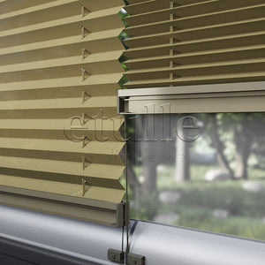 16 MM Diamond Bronze Plain Pleat Curtain