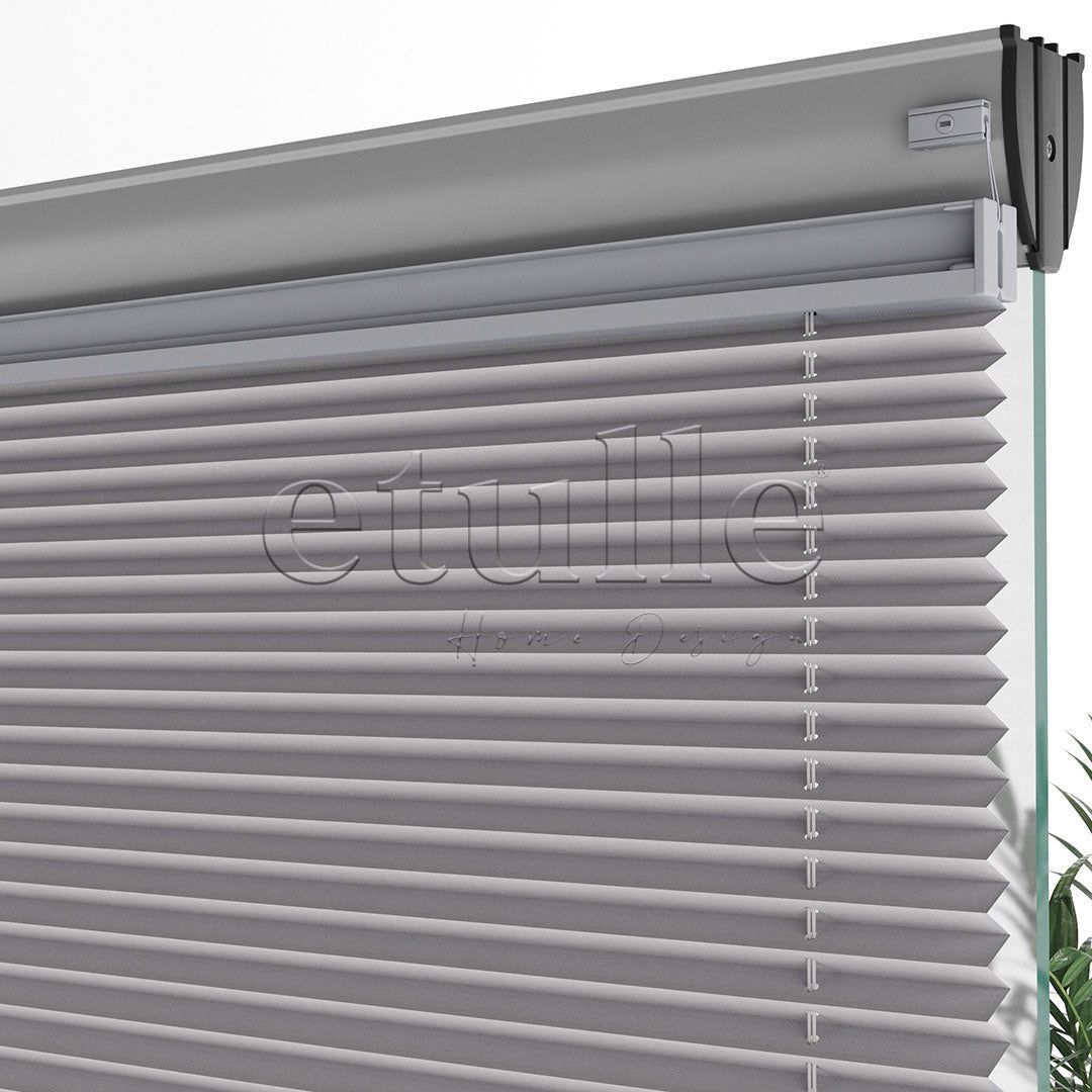 16 MM Dimout Semi-Blackout Gray Pleated Curtain
