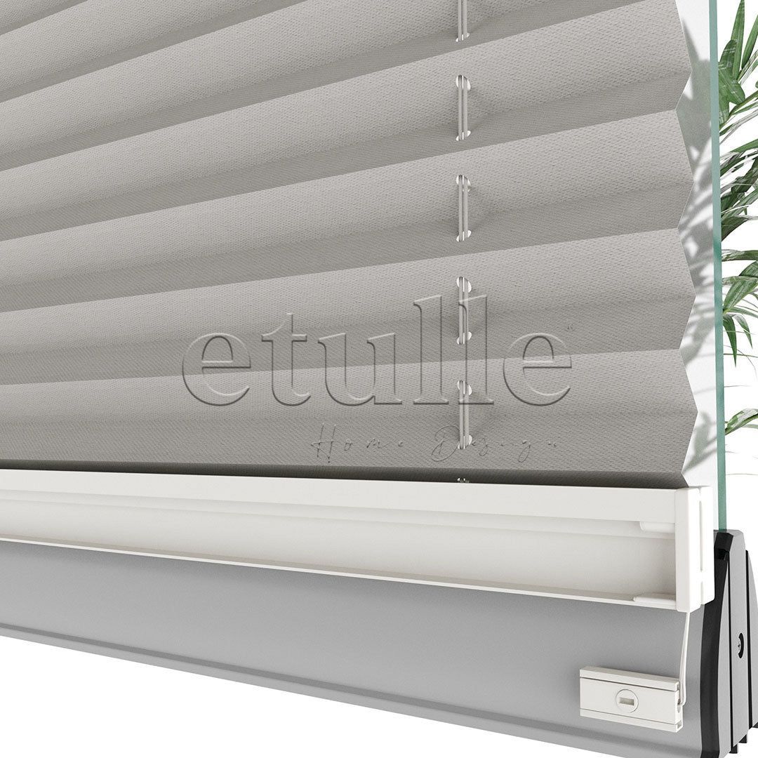 16 MM Dimout Semi-Blackout Cream Pleated Curtain