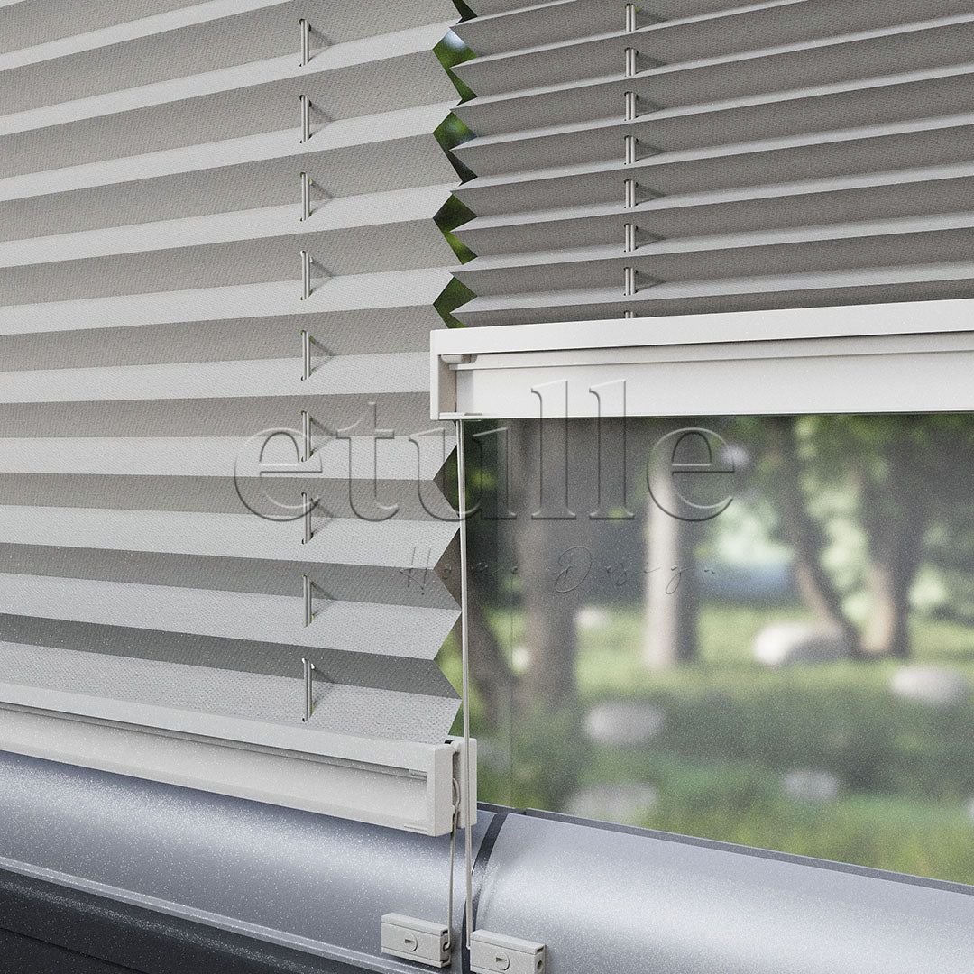 16 MM Dimout Semi-Blackout Cream Pleated Curtain