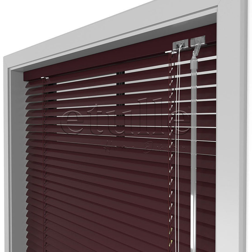 16 MM Red Aluminum Venetian Blind