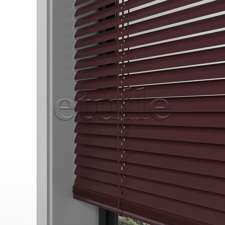 16 MM Red Aluminum Venetian Blind