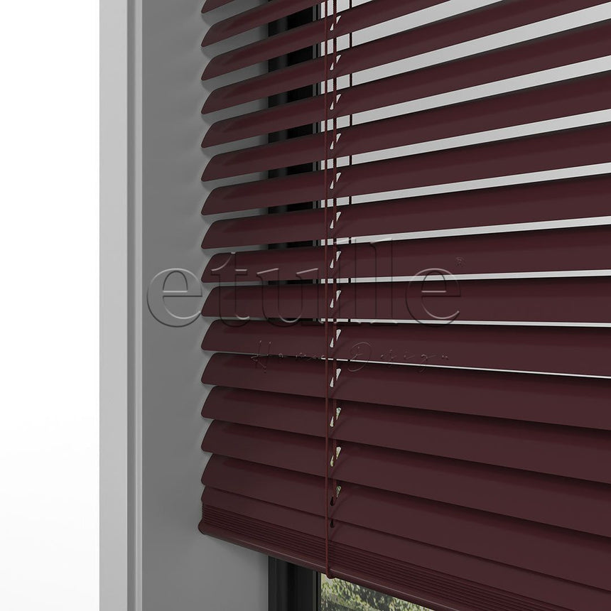 16 MM Red Aluminum Venetian Blind