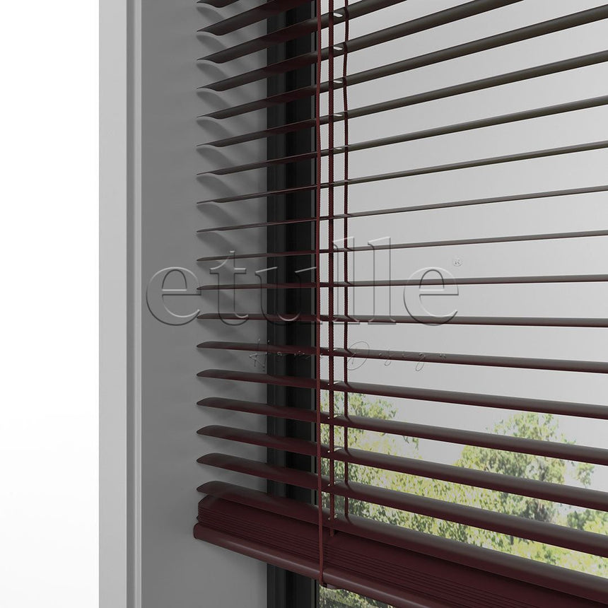16 MM Red Aluminum Venetian Blind