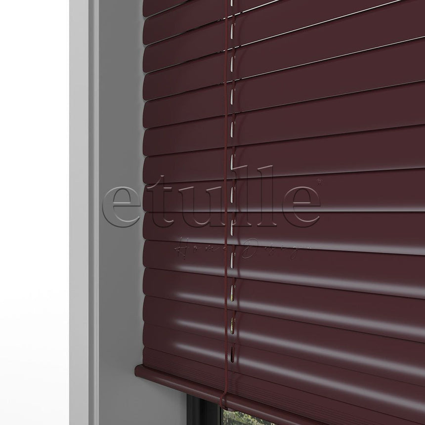 16 MM Red Aluminum Venetian Blind