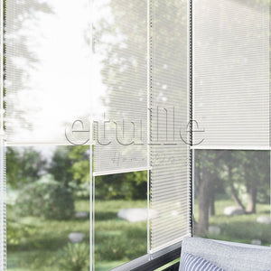 16 MM Tulle Ecru Tulle Pleated Curtain