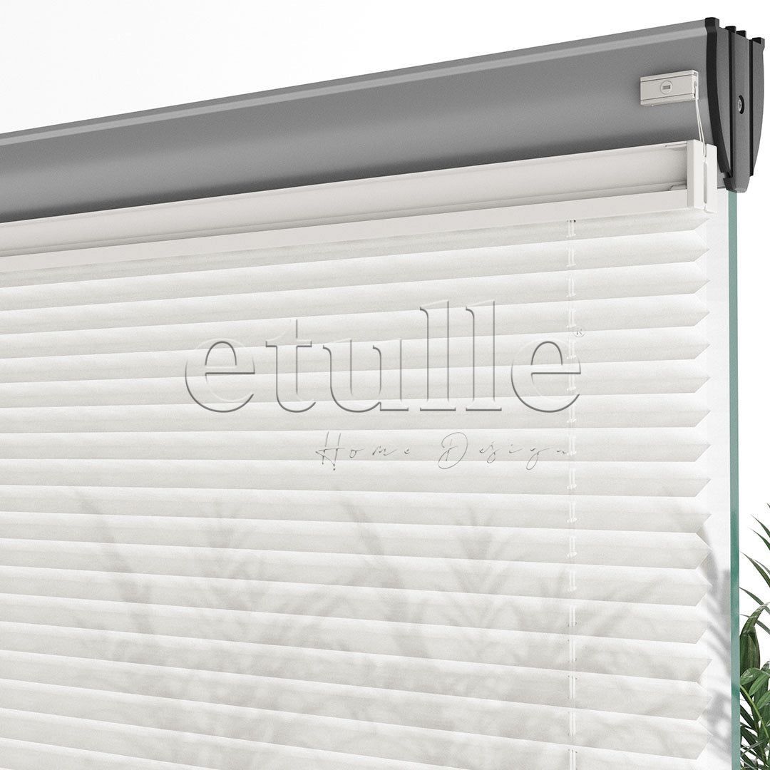 16 MM Tulle Ecru Tulle Pleated Curtain