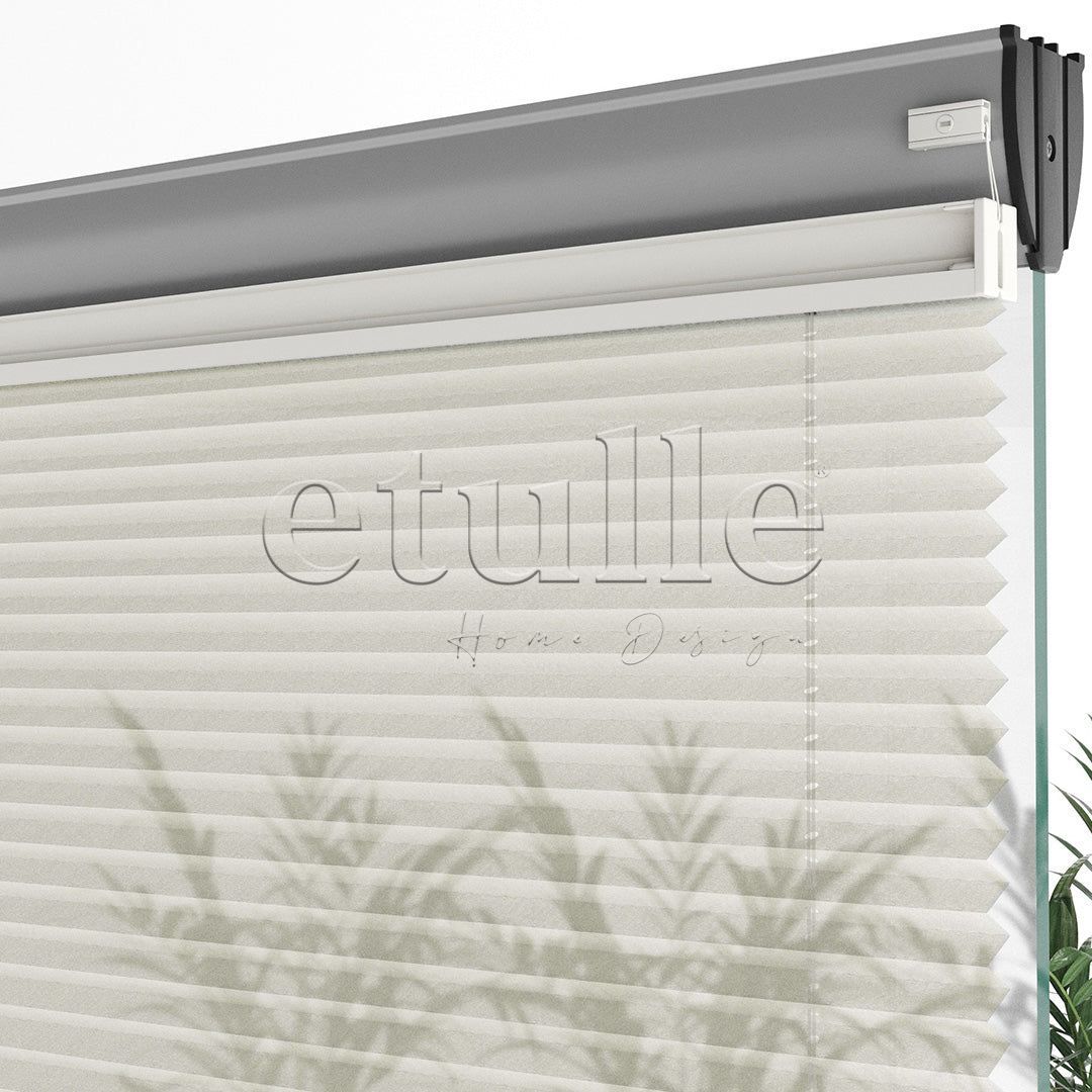 16 MM Tulle Cream Tulle Pleat Curtain
