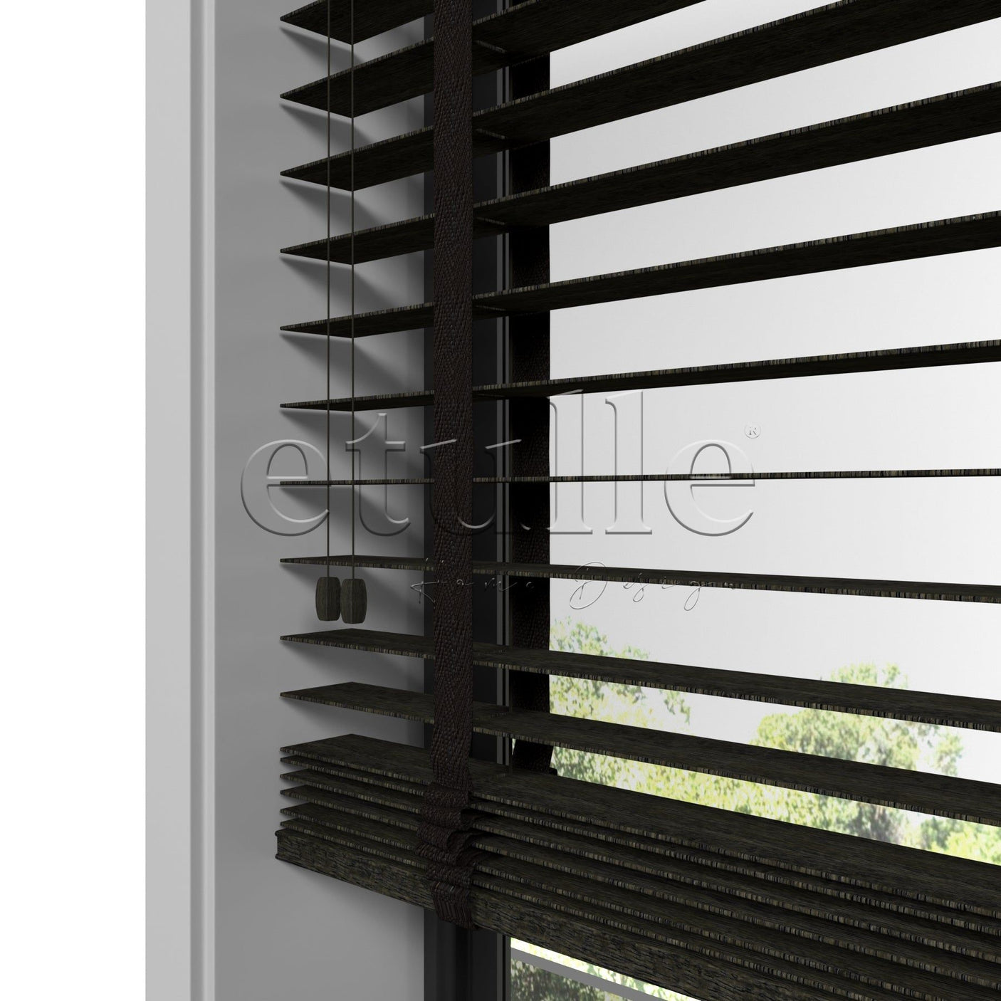 50 MM BAMBOO Wenge Wooden Venetian Blind
