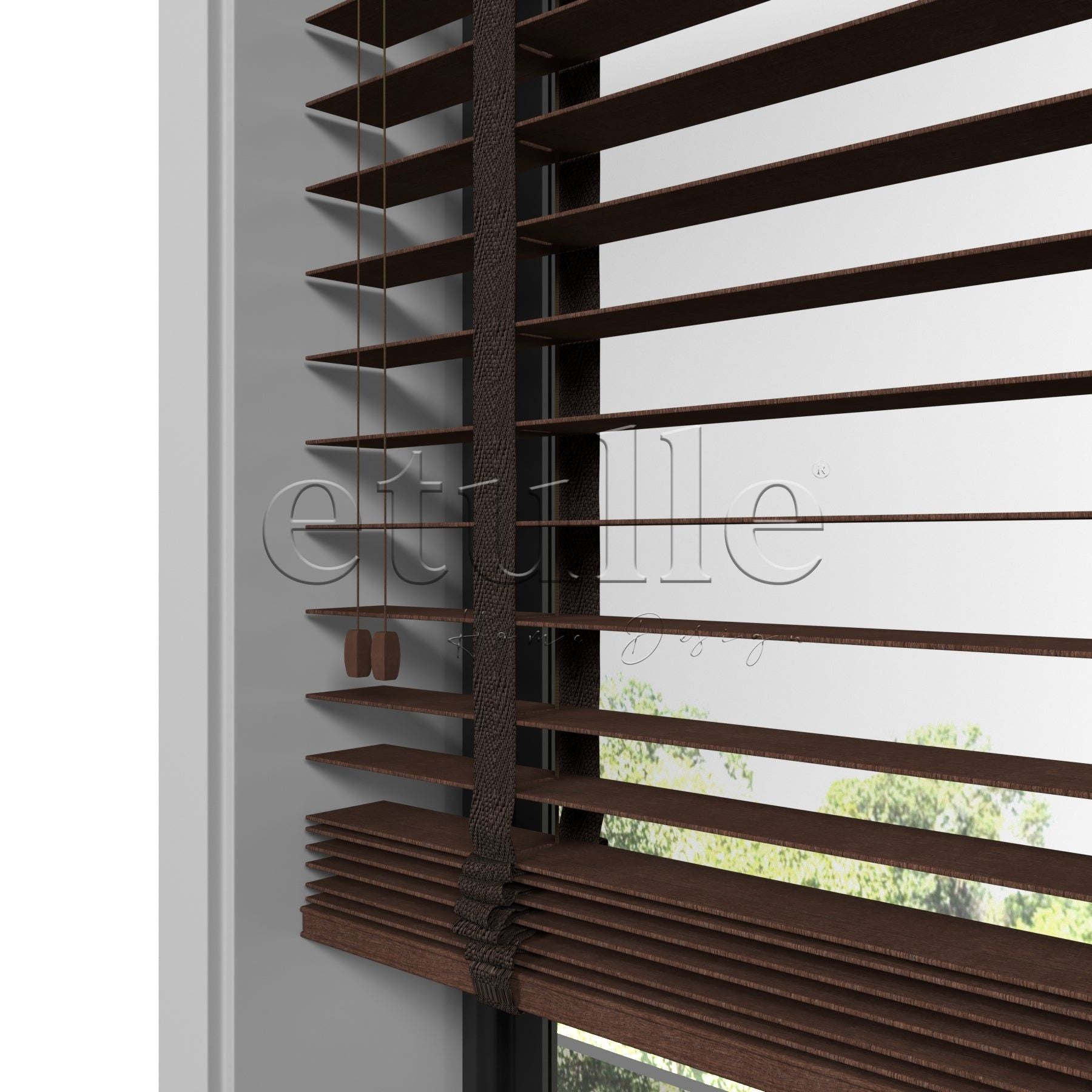 50 MM Meriwood Kiraz Ahşap Jaluzi