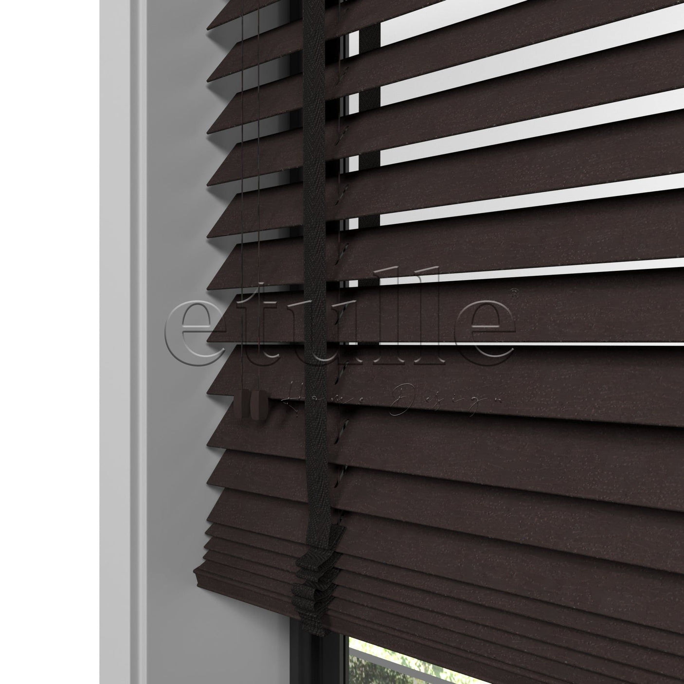 50 MM BAMBOO Wenge Wooden Venetian Blind