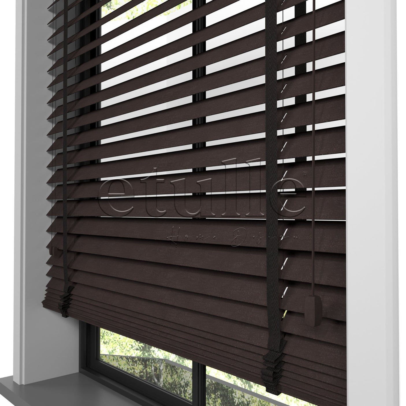 50 MM BAMBOO Wenge Wooden Venetian Blind