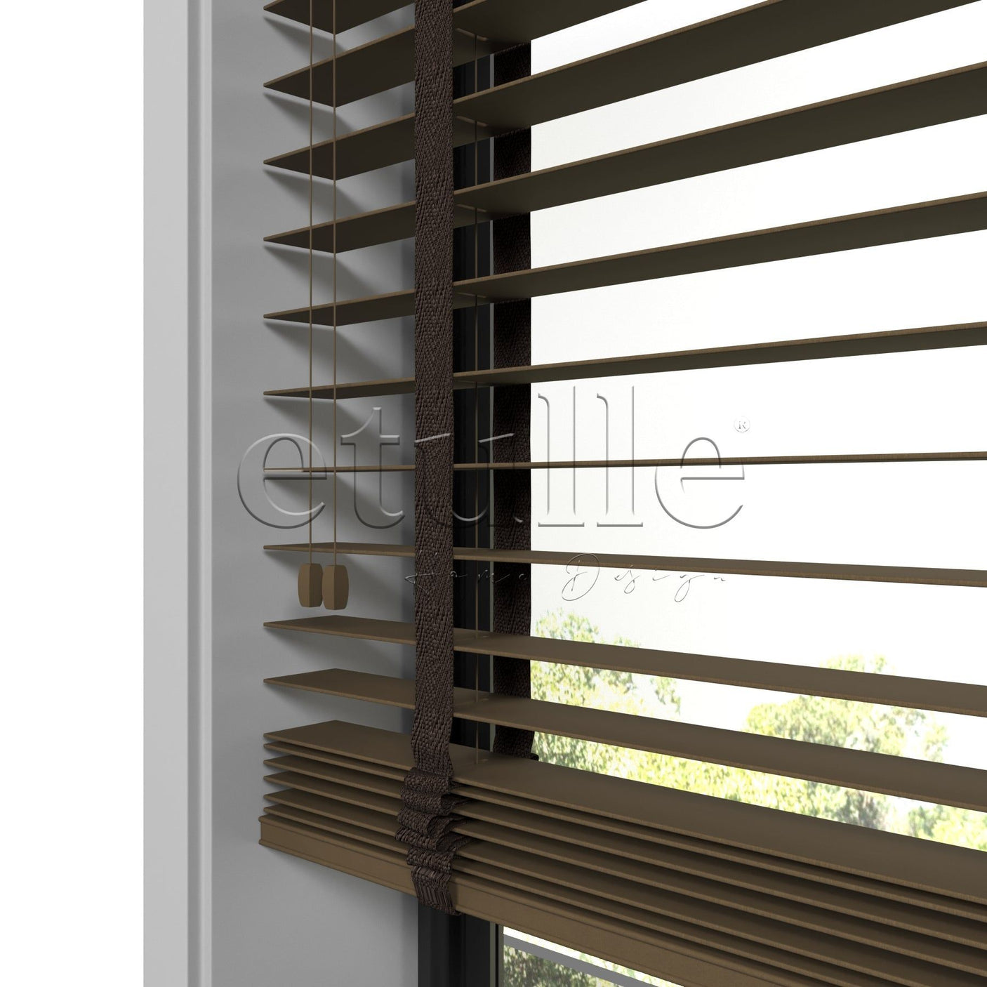 50 MM BAMBOO Wenge Wooden Venetian Blind