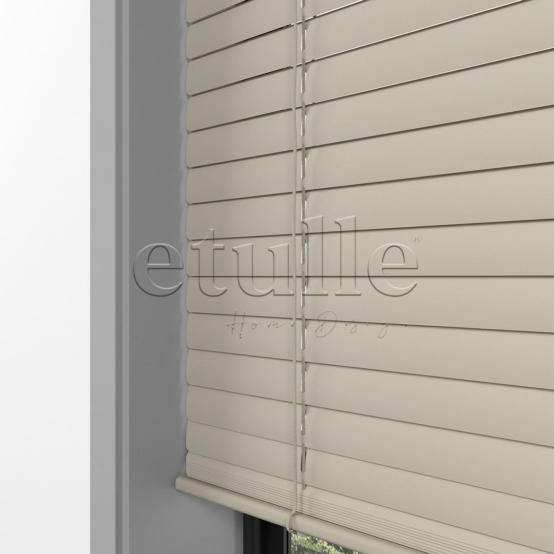 25 MM Light Brown Aluminum Venetian Blind