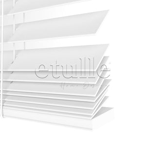 25 MM BASSWOOD White Wooden Venetian Blind