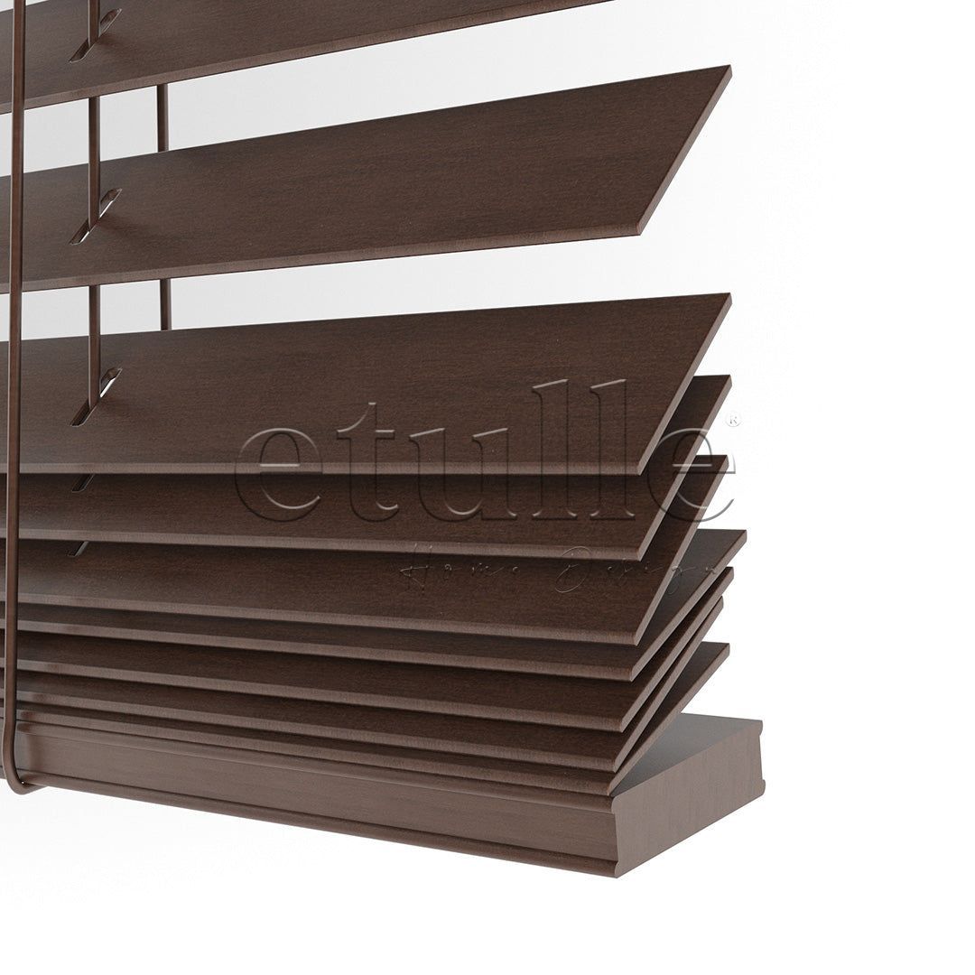 25 MM BASSWOOD Ceviz Walnut Ahşap Jaluzi