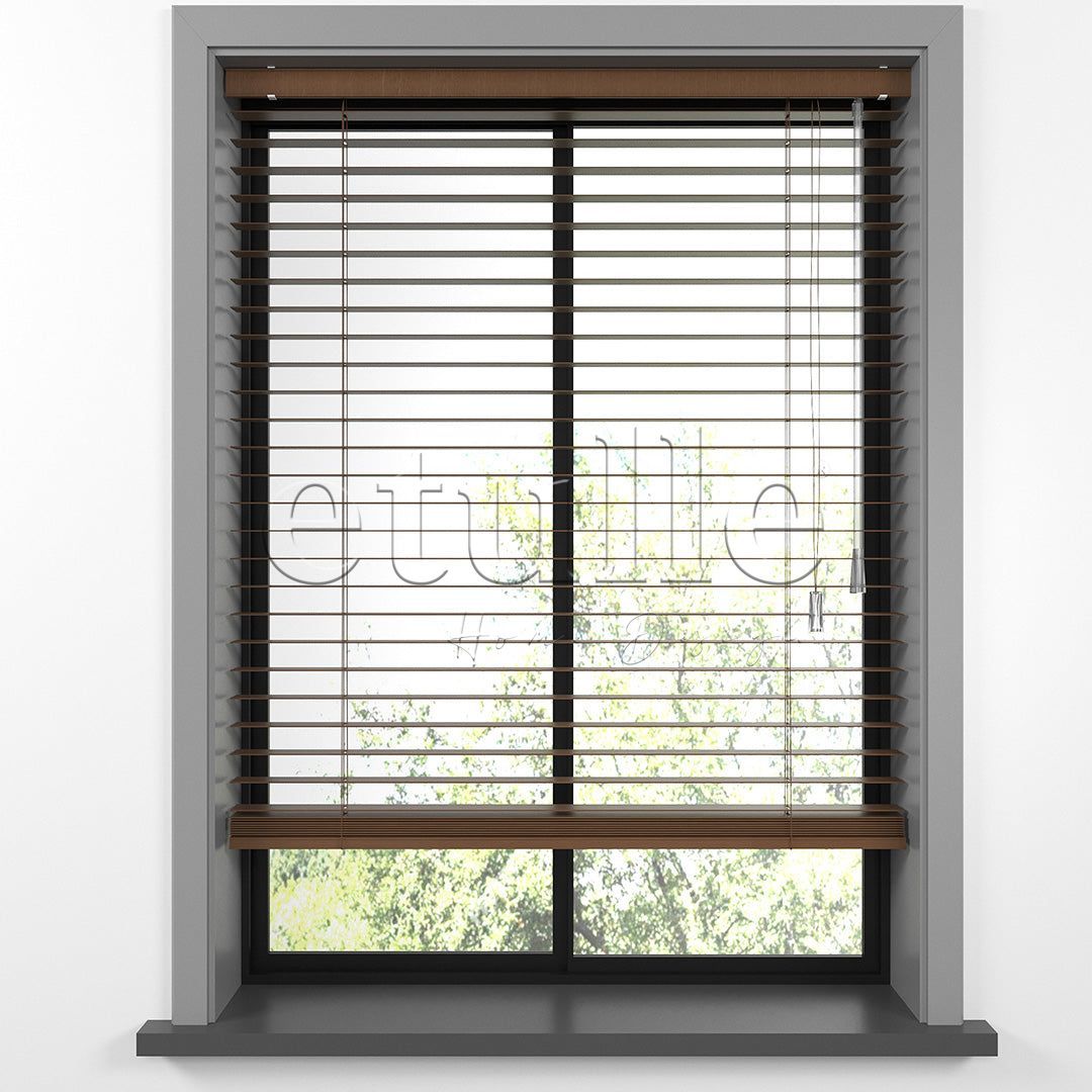 25 MM BASSWOOD Cherry Ahşap Jaluzi