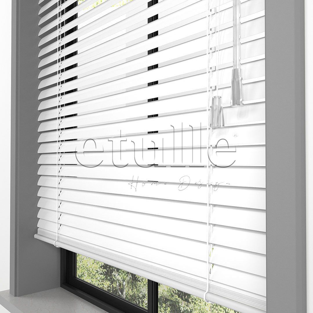 25 MM White Aluminum Venetian Blind