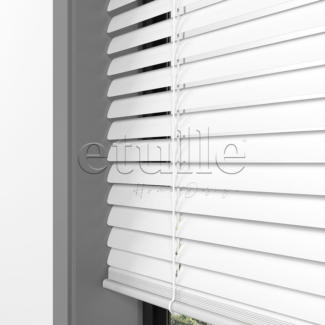 25 MM White Aluminum Venetian Blind