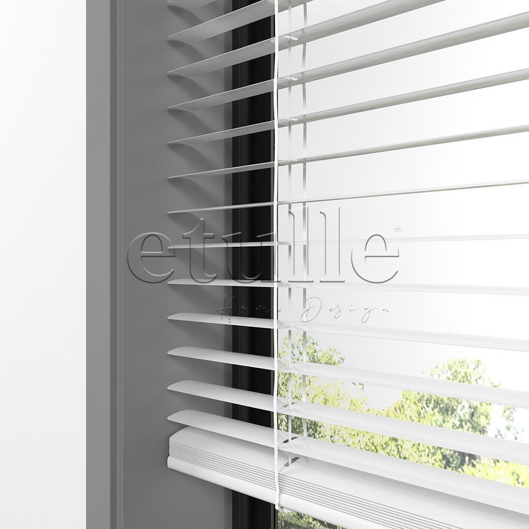 25 MM White Aluminum Venetian Blind