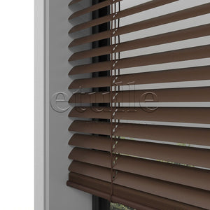 25 MM Dark Brown Aluminum Venetian Blind