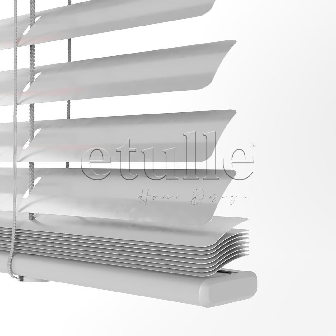 25 MM Shiny Silver Aluminum Venetian Blind