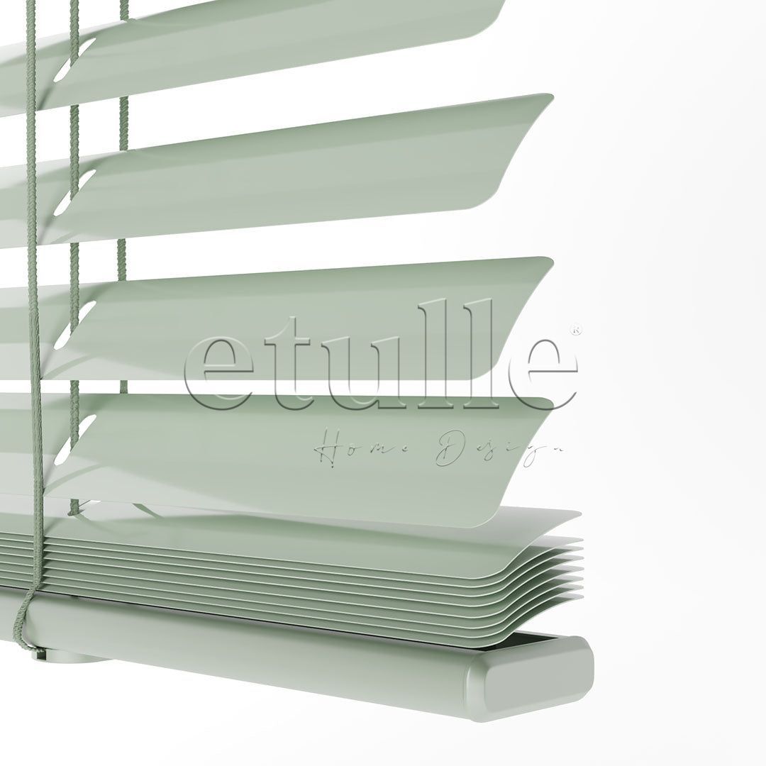 25 MM Pastel Green Aluminum Venetian Blind