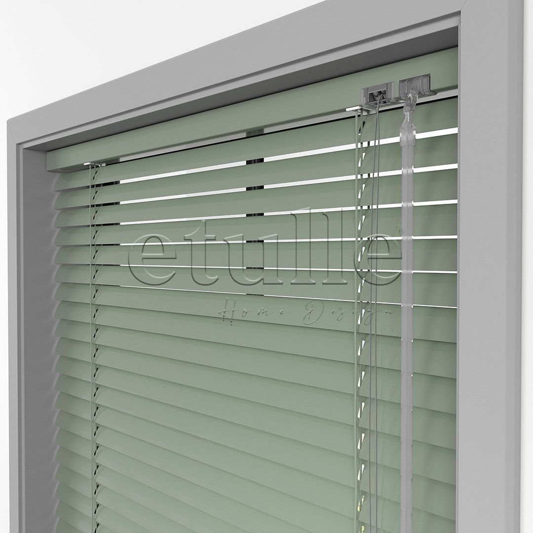 25 MM Pastel Green Aluminum Venetian Blind