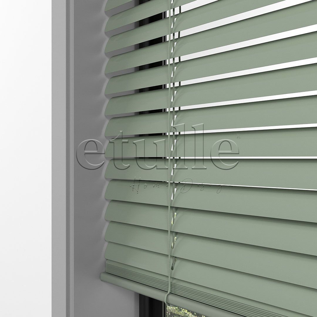 25 MM Pastel Green Aluminum Venetian Blind