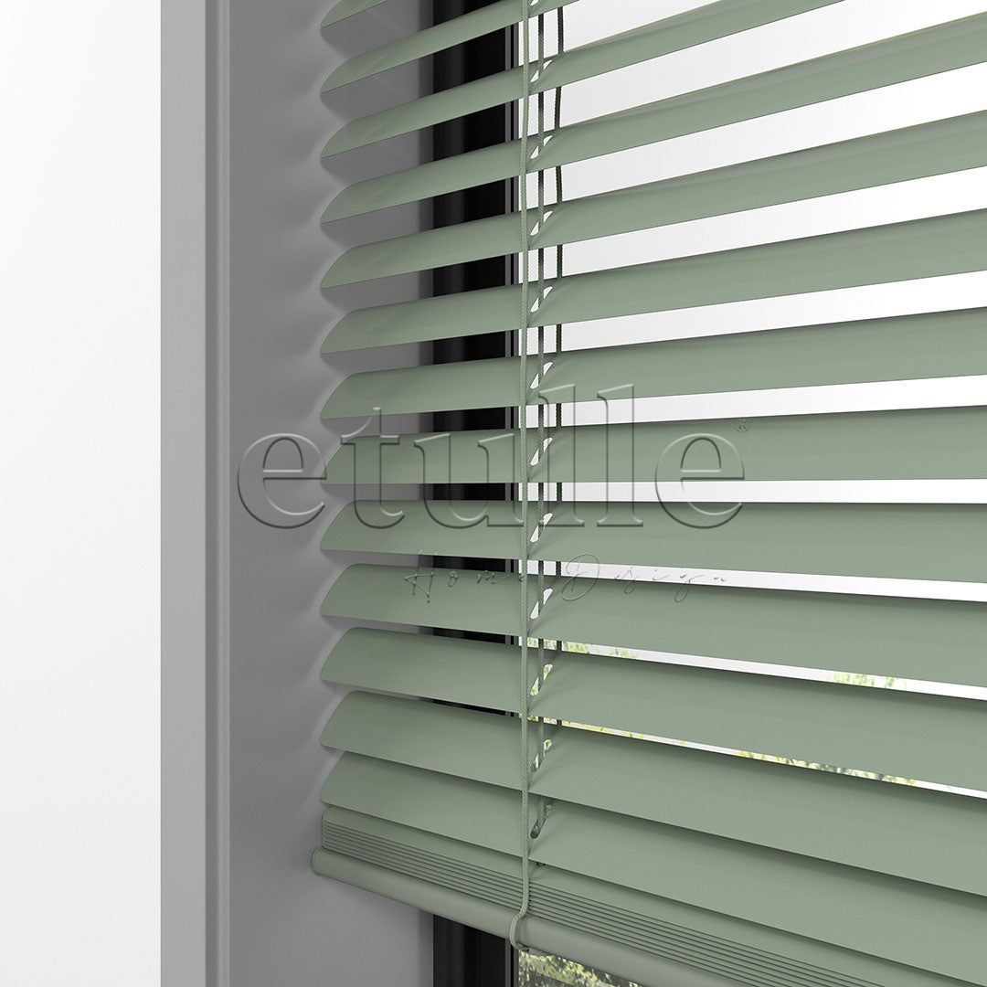 25 MM Pastel Green Aluminum Venetian Blind