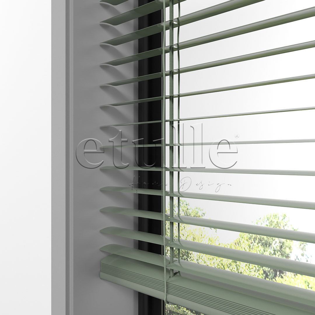 25 MM Pastel Green Aluminum Venetian Blind