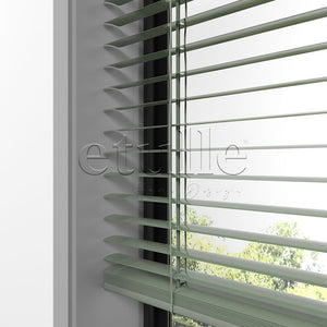 25 MM Pastel Green Aluminum Venetian Blind