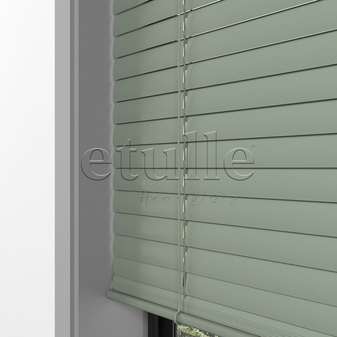 25 MM Pastel Green Aluminum Venetian Blind