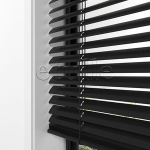 25 MM Black Aluminum Venetian Blind