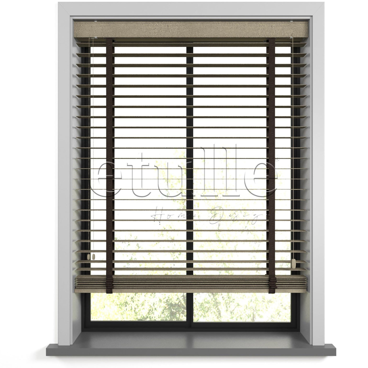 50 MM BAMBOO Wenge Wooden Venetian Blind
