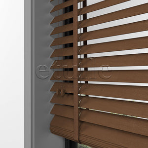 35 MM BASSWOOD Cherry Wooden Venetian Blind