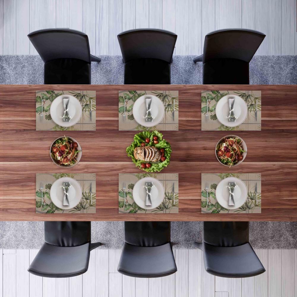 Modern Geometrik Kumaş Amerikan Servis - 4'lü Set (35X50 cm)