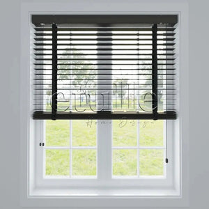 50 Mm Polywood Koyu Antrasit Ahşap Jaluzi