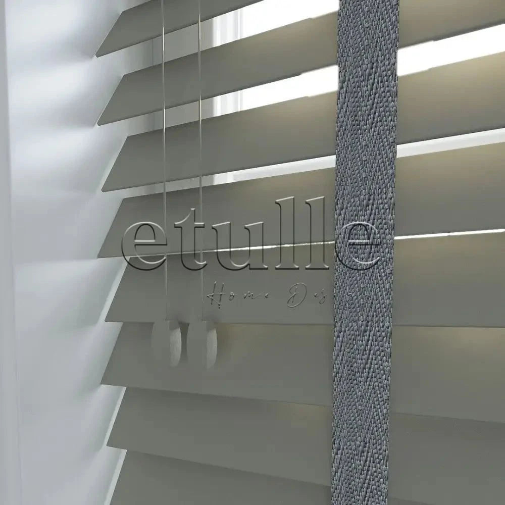 50 Mm Polywood Krem Ahşap Jaluzi