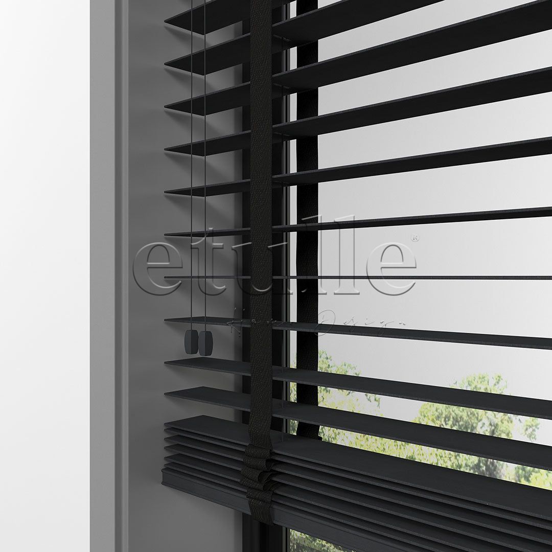 50 MM BAMBOO Anthracite Wooden Venetian Blind