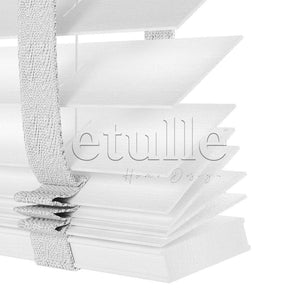 50 MM BASSWOOD White Wooden Venetian Blind