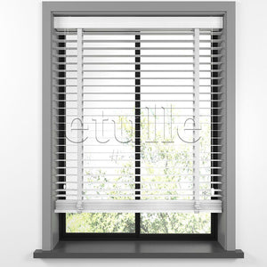 50 MM BASSWOOD White Wooden Venetian Blind
