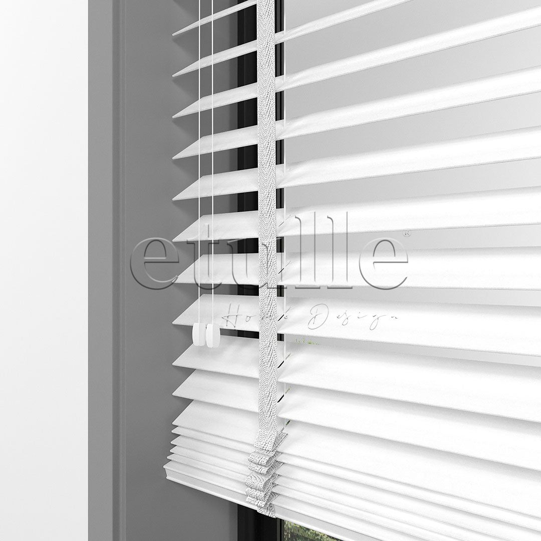 50 MM BASSWOOD White Wooden Venetian Blind