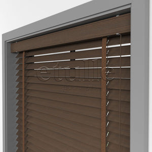 50 MM BAMBOO Chestnut Wooden Venetian Blind