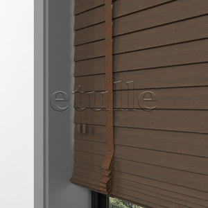 50 MM BAMBOO Chestnut Wooden Venetian Blind