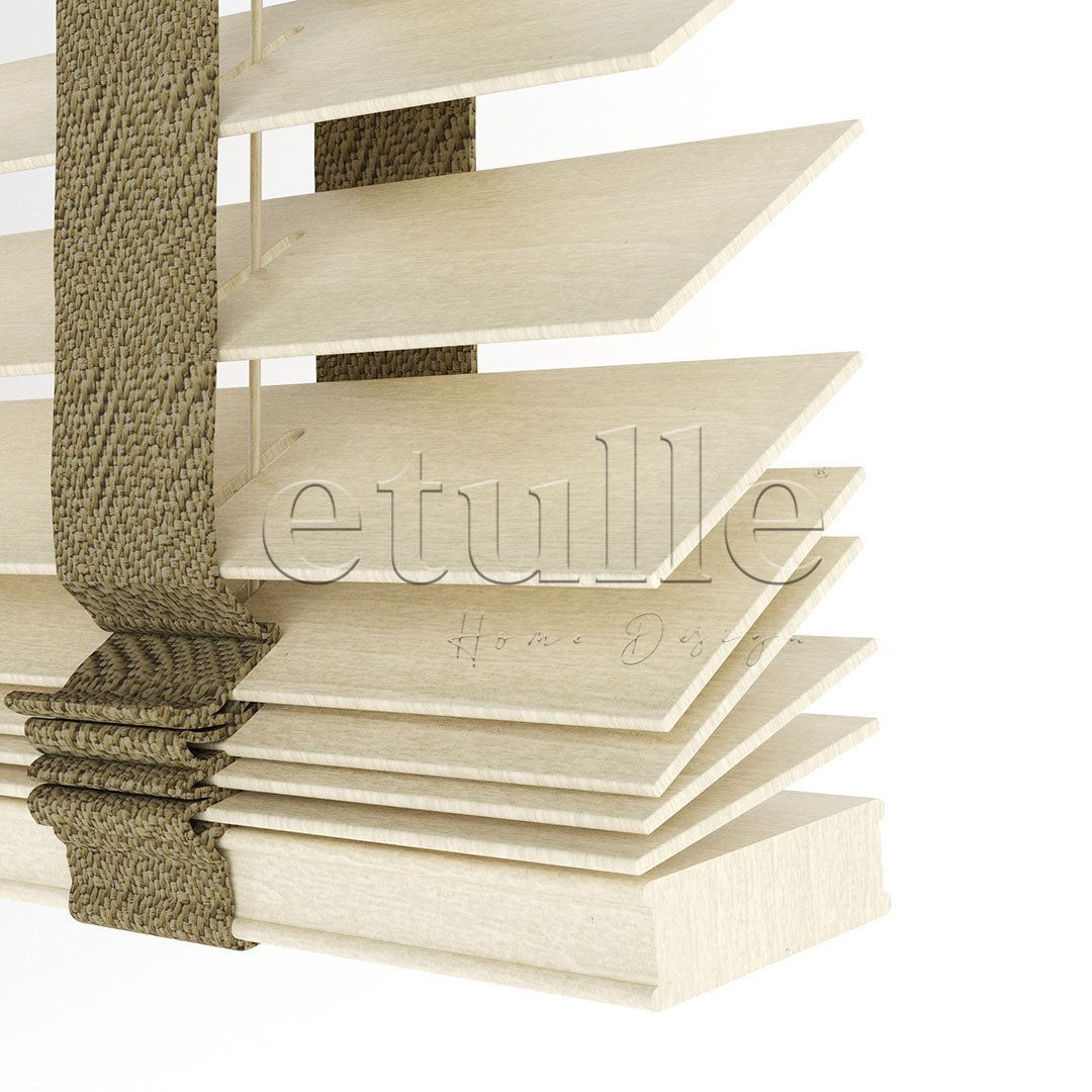 50 MM BASSWOOD Beech Wooden Venetian Blind