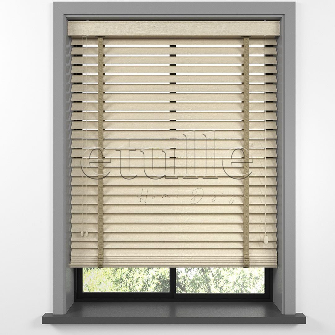 50 MM BASSWOOD Beech Wooden Venetian Blind