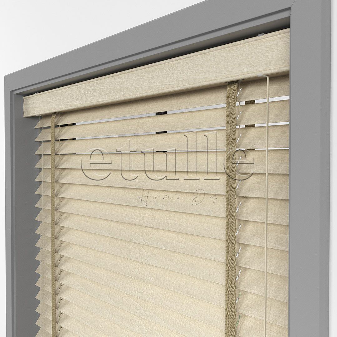 50 MM BASSWOOD Beech Wooden Venetian Blind